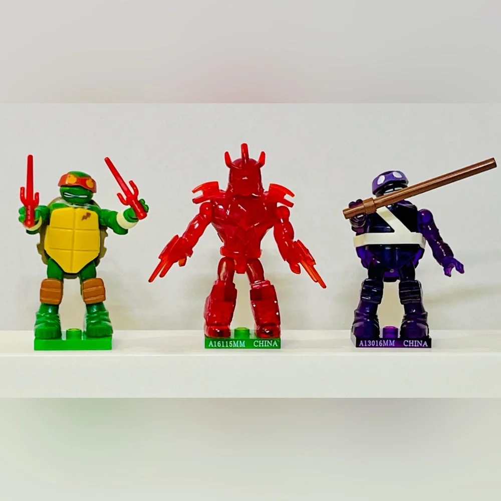 RARE TMNT Mega Bloks Minifigures & Battle Arena